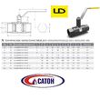 Кран LD КШ.Ц.М.032.040.Н/П.02 Ду32 Ру40 ст.20 Муфта/Муфта