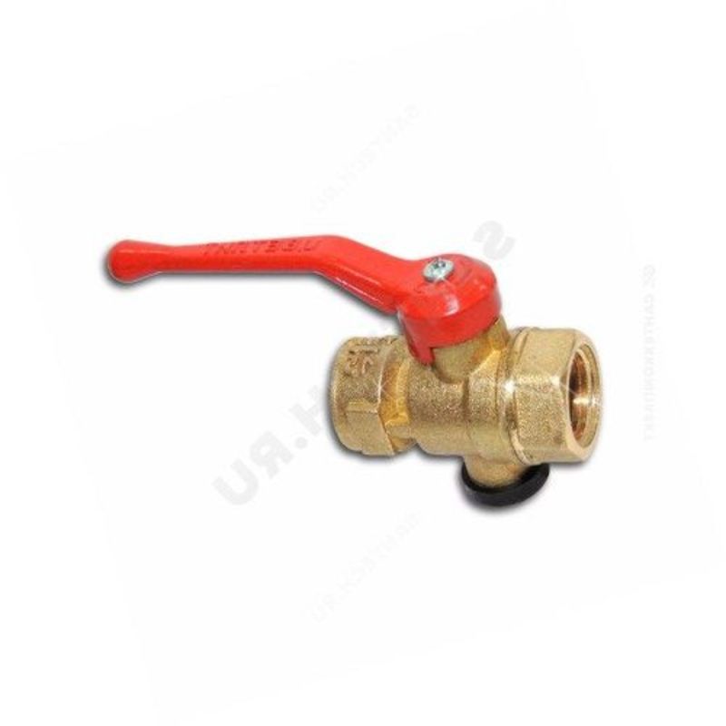 Кран латунь 3-ходовой п/манометр 11Б27п11 G1/2"-М20х1,5 Ру16 м/м РЫЧАГ Цветлит
