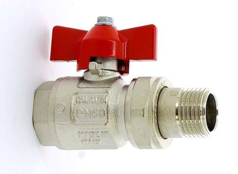 Кран шаровый ITAP IDEAL со сгоном бабочка 1/2" (уп 8шт)