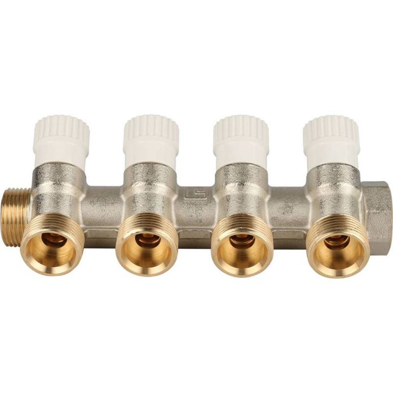STOUT Коллектор распределительный 3/4", 4 отвода 3/4"ЕК