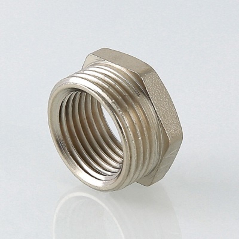 Переходник (футорка) нар-внутр. латун/никель 2" х 1/2" VALTEC (упак -10шт)