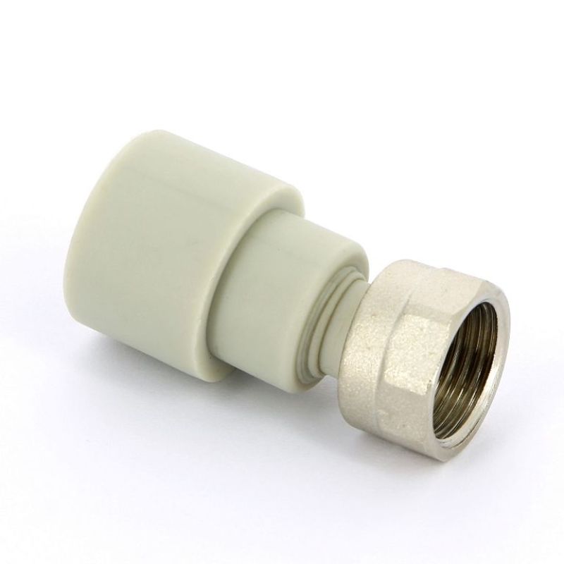 Патрубок переходной пластмассовый с накидной гайкой 25х3/4" FV-plast