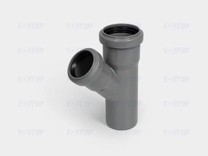 Тройник 50/40 - 45* Политэк (уп.80шт)