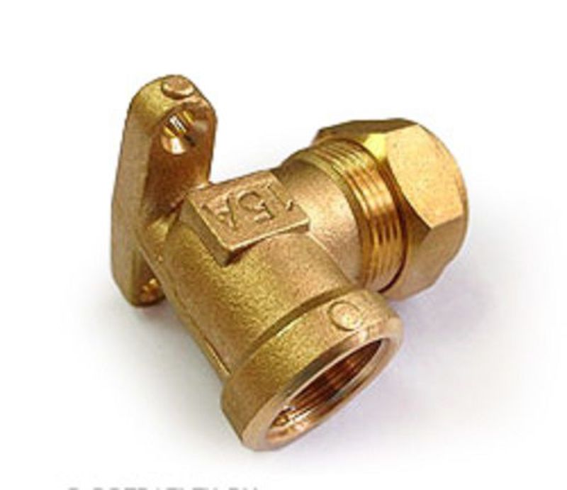 Фитинг угловой д.у. 15мм * 1/2" в.р. с креплением BL15AW